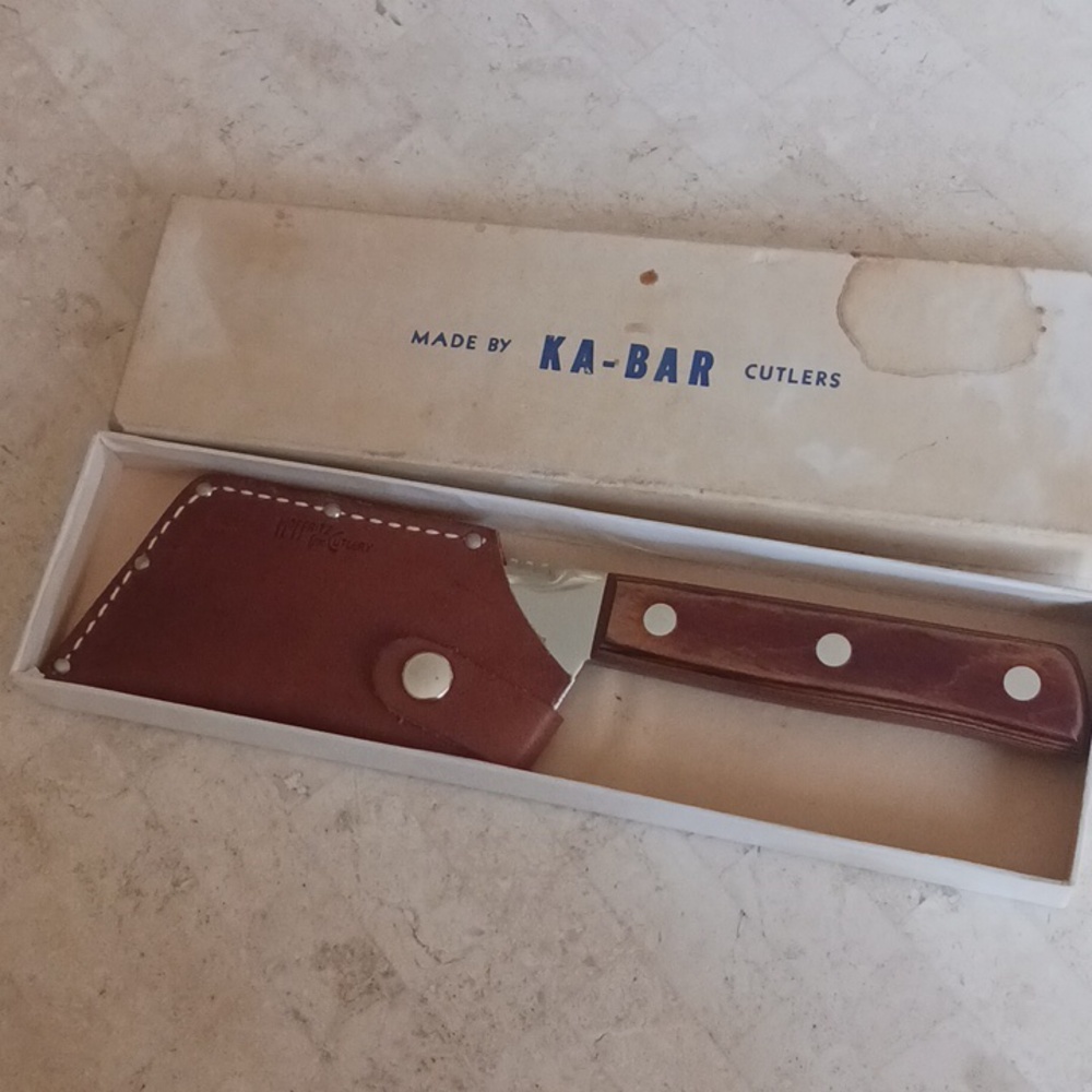 Vintage/collectable "Sawtooth Cleaver" By KA-BAR CUTLERS,New York, Read Below...